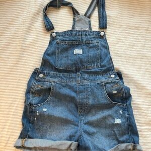Levi's Womens Shortalls - Medium Indigo SMALL